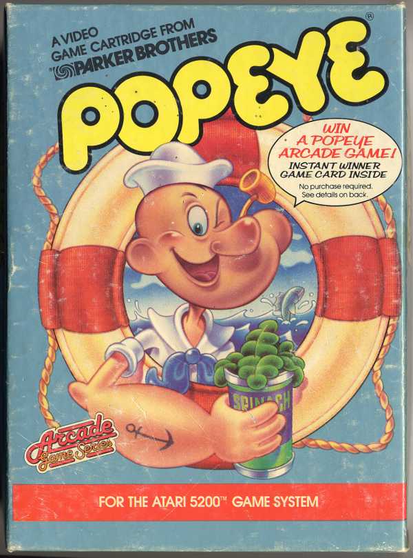 Popeye (1983) (Parker Bros) Box Scan - Front